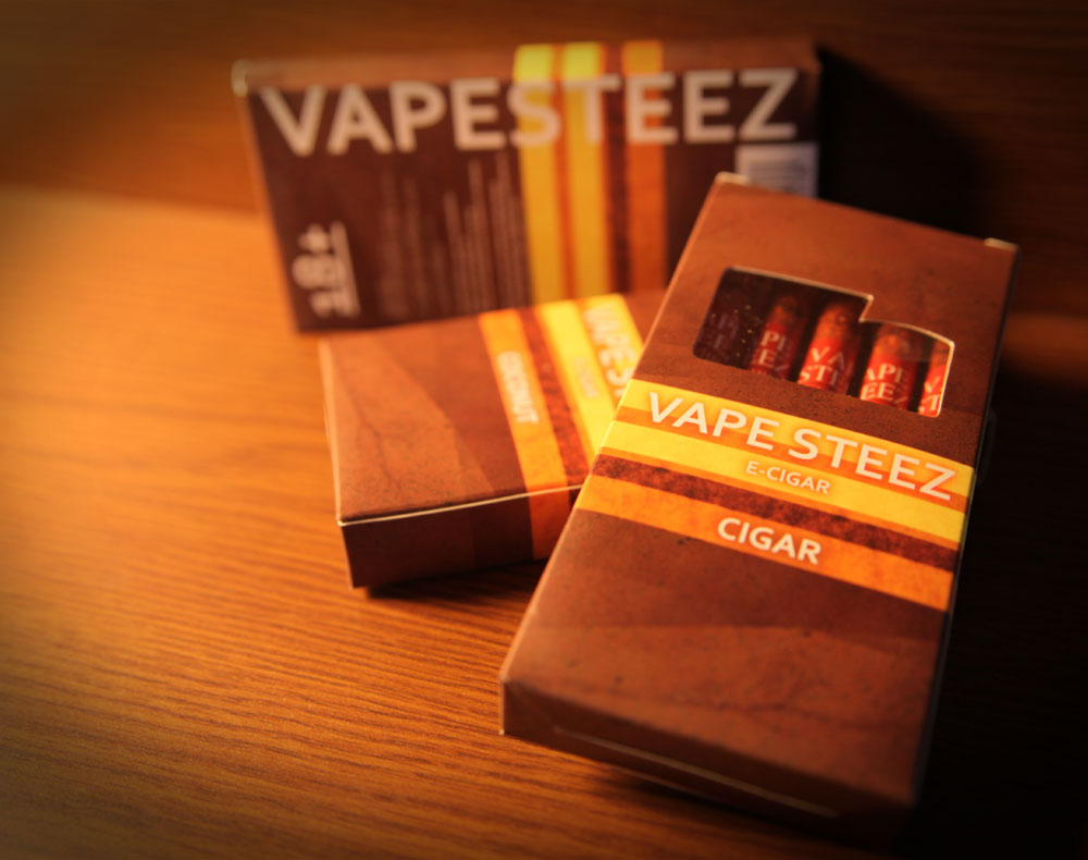 使い捨て式電子タバコランキング第2位のVAPE STEEZ E-CIGAR